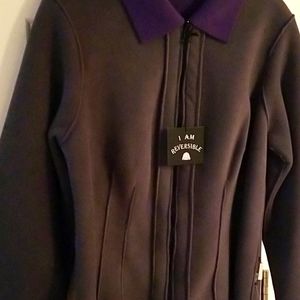 Reversible fleece jacket